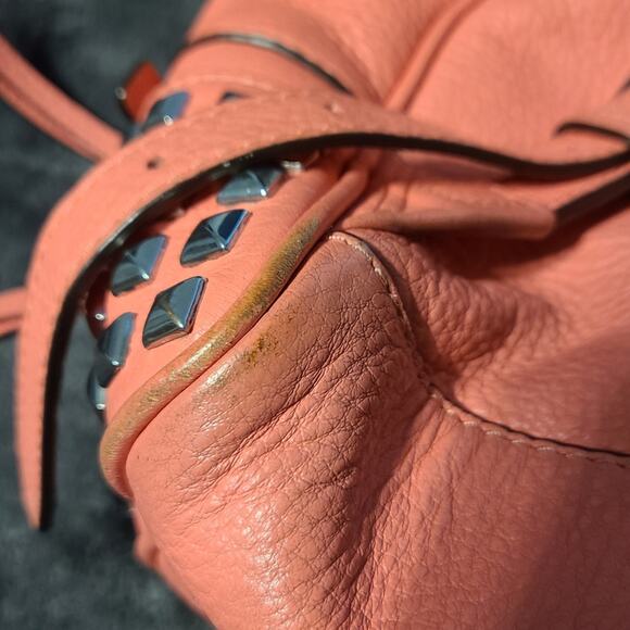 Michael Kors Rhea Studded Backpack Pink - Picture 12 of 15